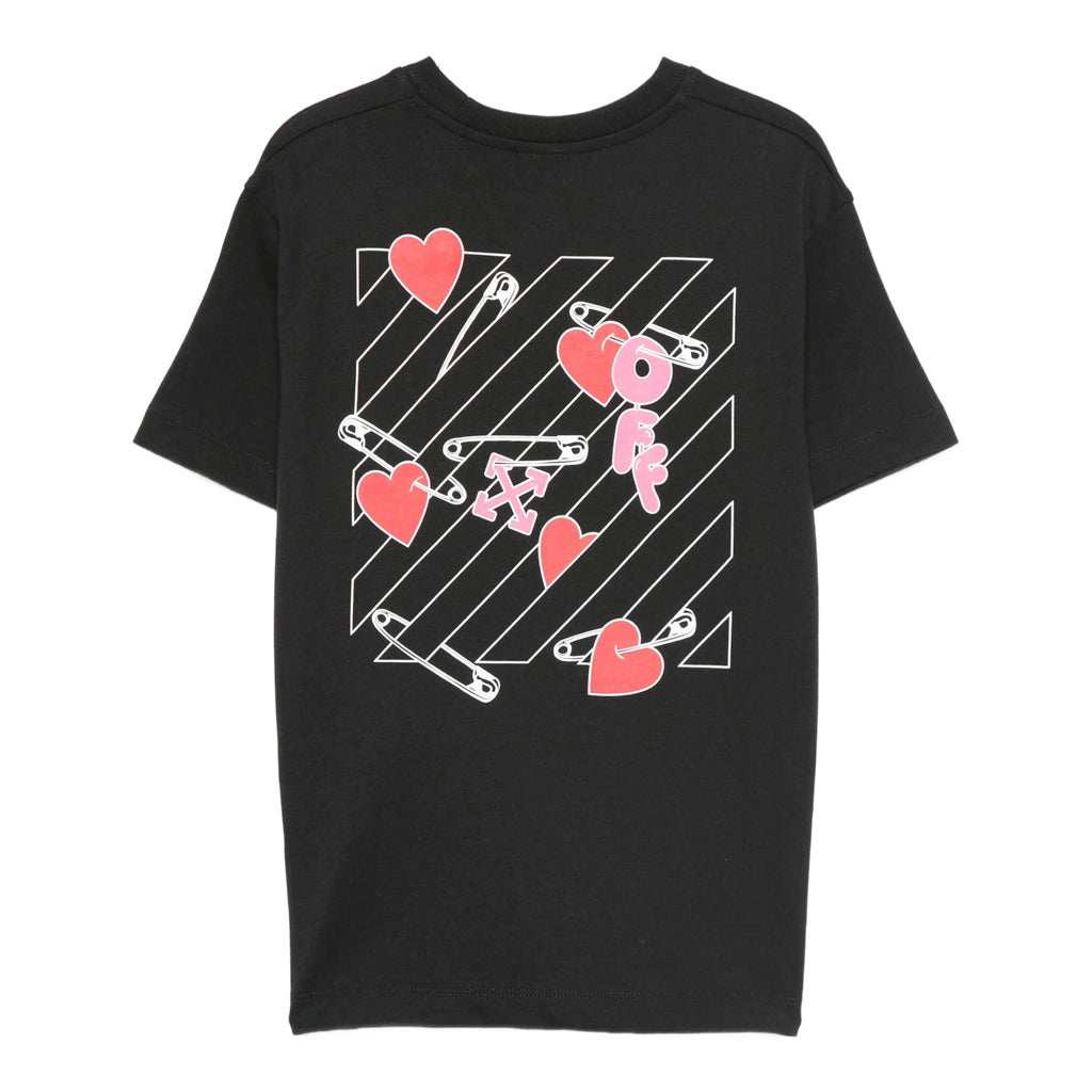 Off-White Kids Diag Pop Heart Tee