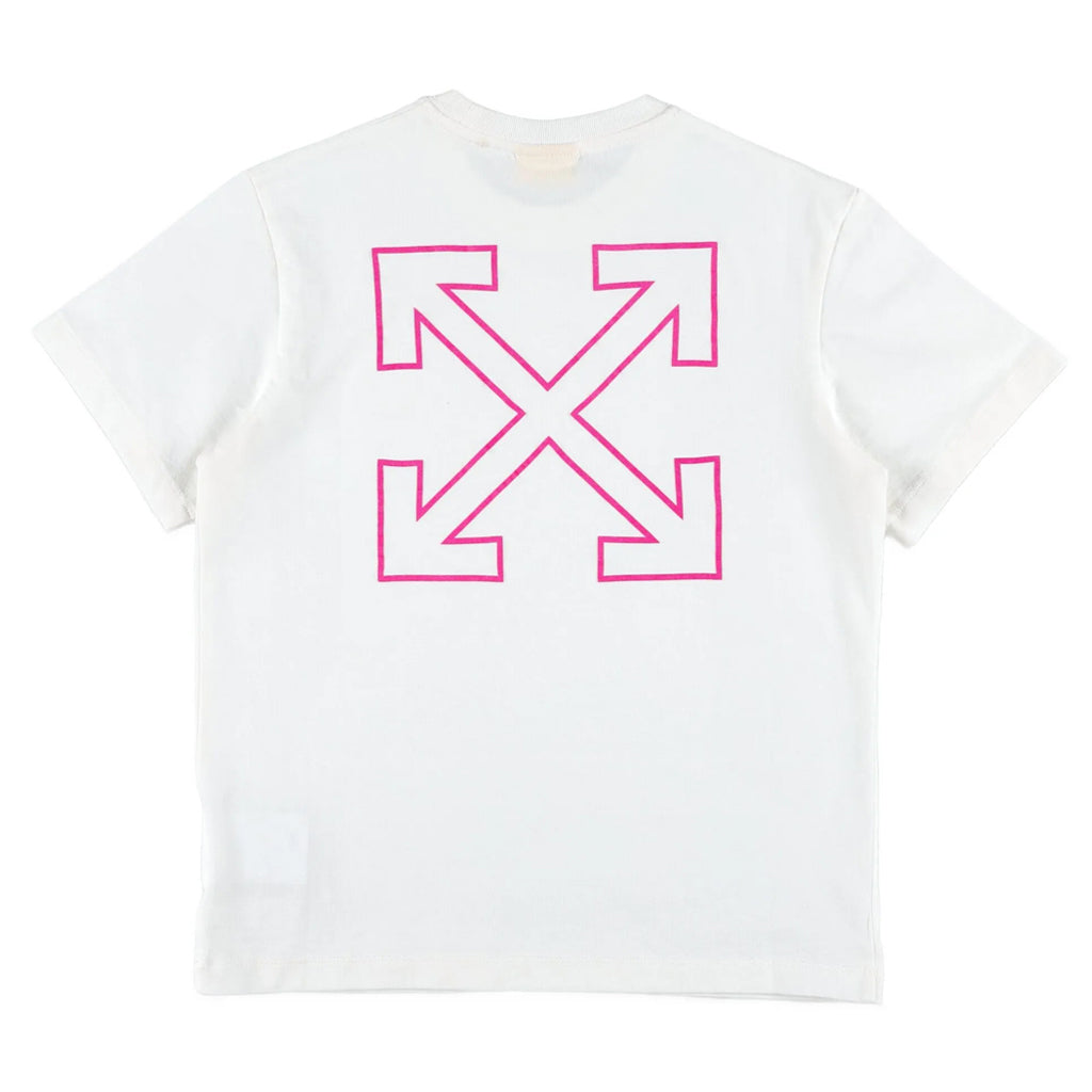 Off-White Kids Arrow Outline Flock Tee
