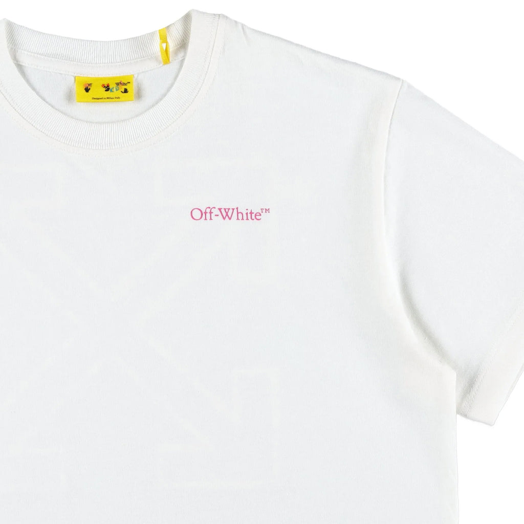 Off-White Kids Arrow Outline Flock Tee