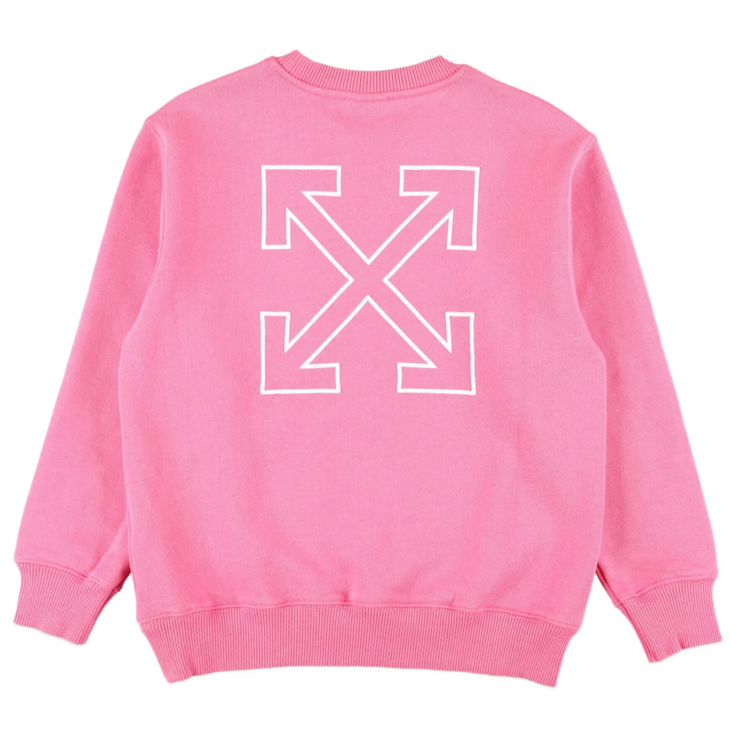 Off-White Kids Arrow Outline Flock Crew