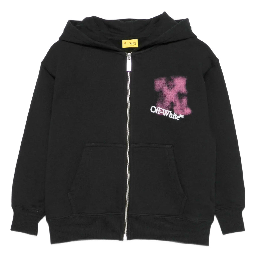 Off-White Kids Arrow Spray Hoodie Zip Up