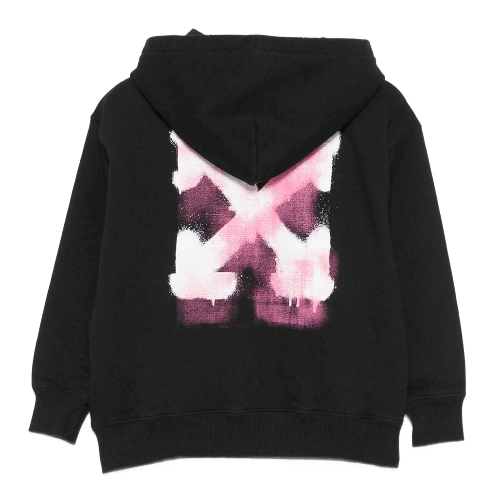 Off-White Kids Arrow Spray Hoodie Zip Up