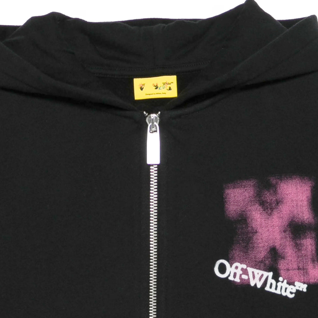 Off-White Kids Arrow Spray Hoodie Zip Up