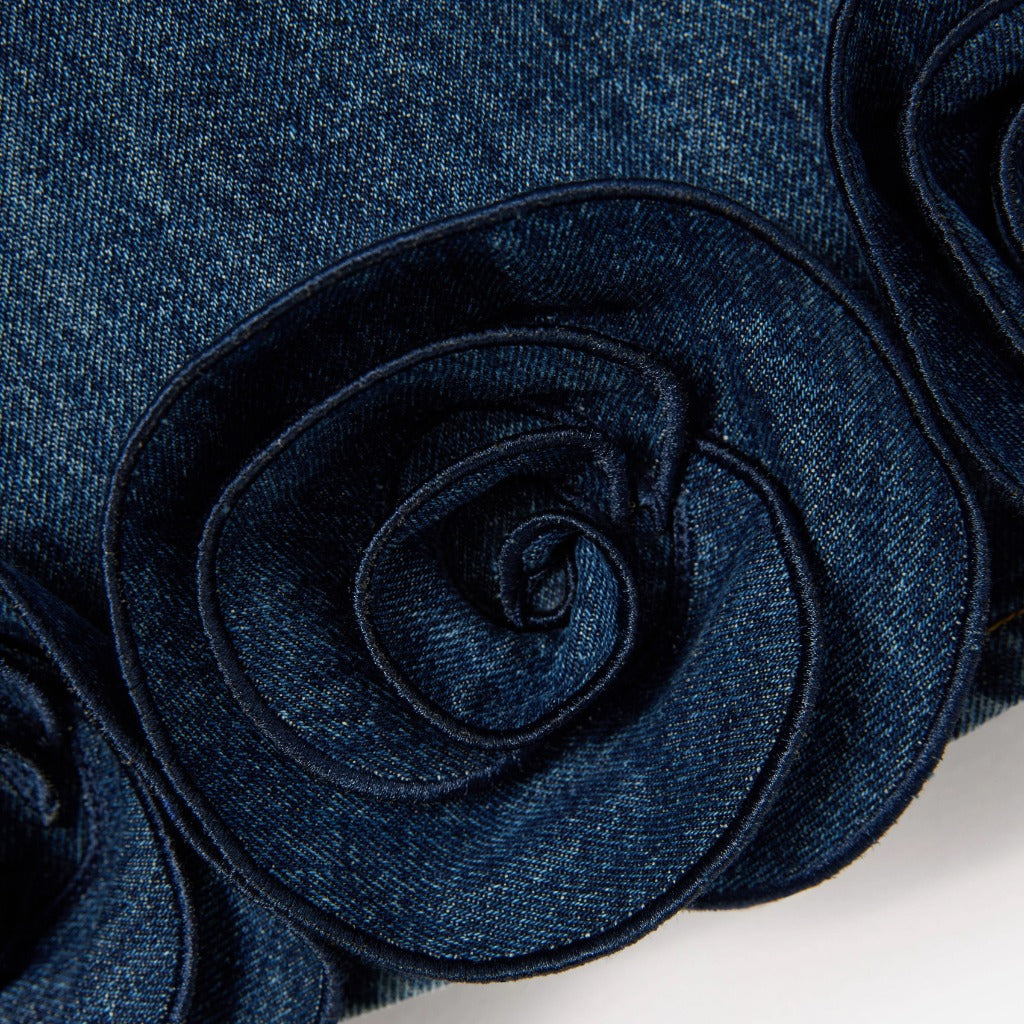 Self Portrait Kids Denim Flower Dress