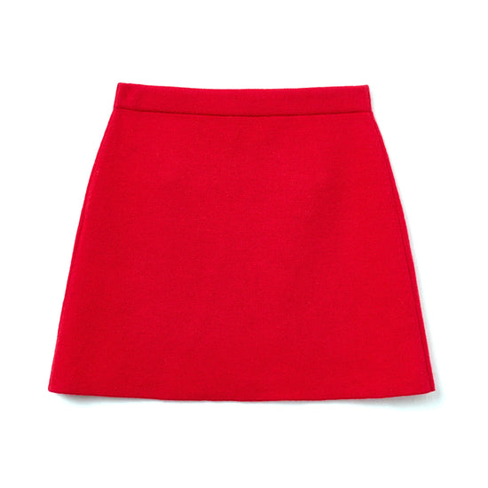 Self Portrait Kids Red Flower Trim Cotton Skirt