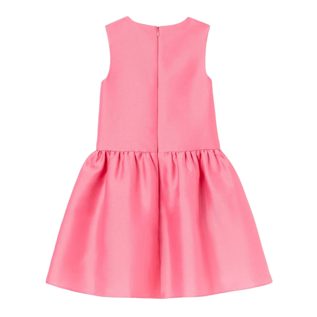 Self Portrait Kids Pink Taffeta Crystal Embellished Dress