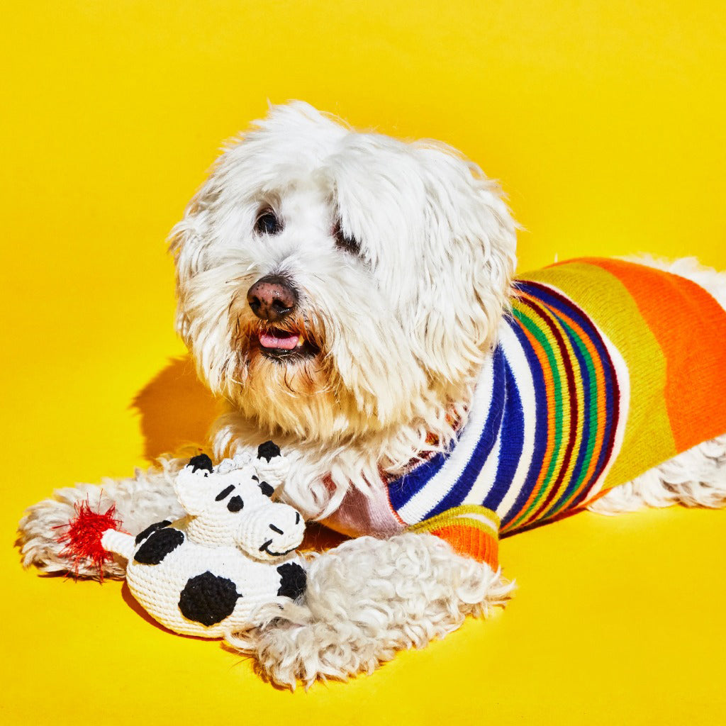 Ware of the Dog Hand Crochet Cow