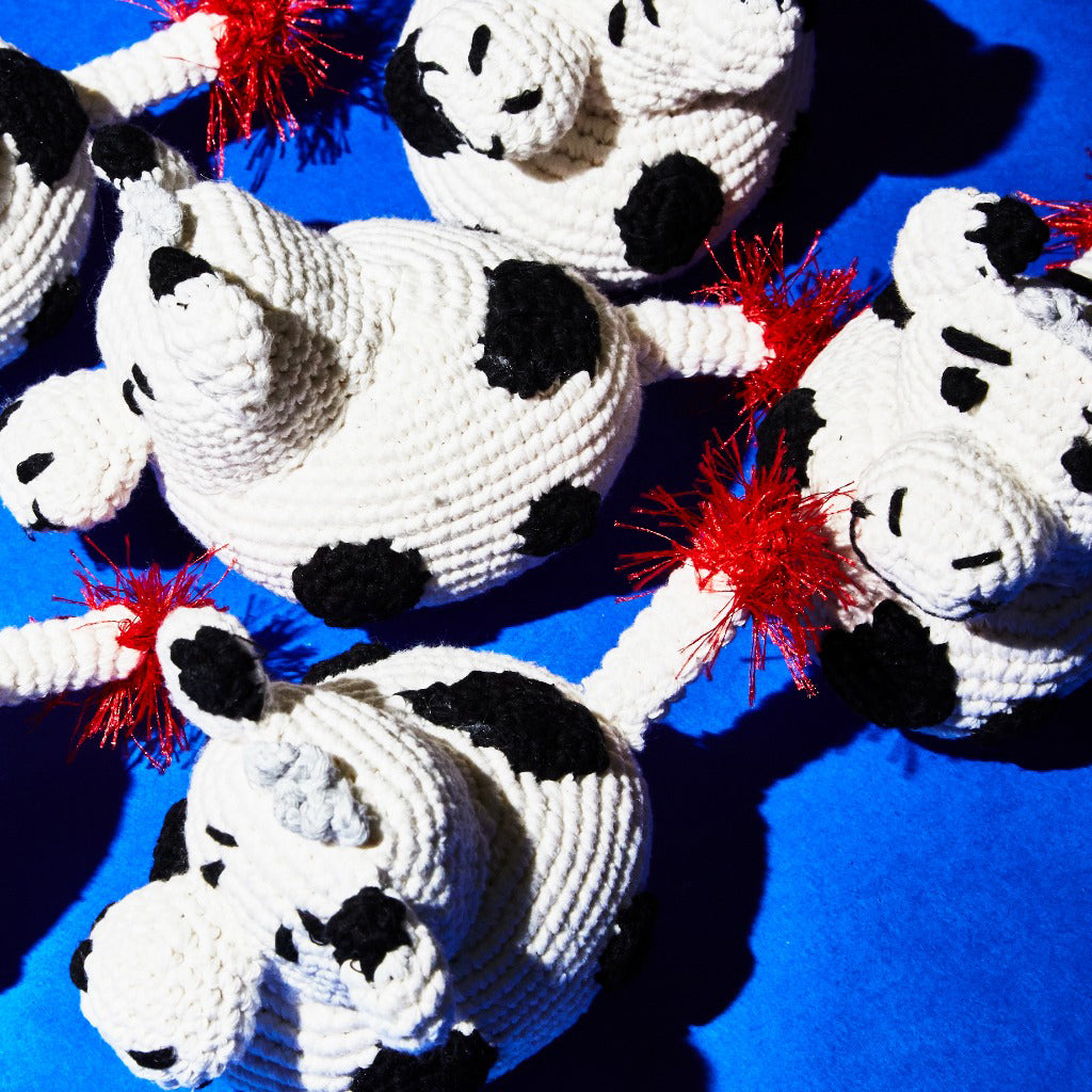 Ware of the Dog Hand Crochet Cow