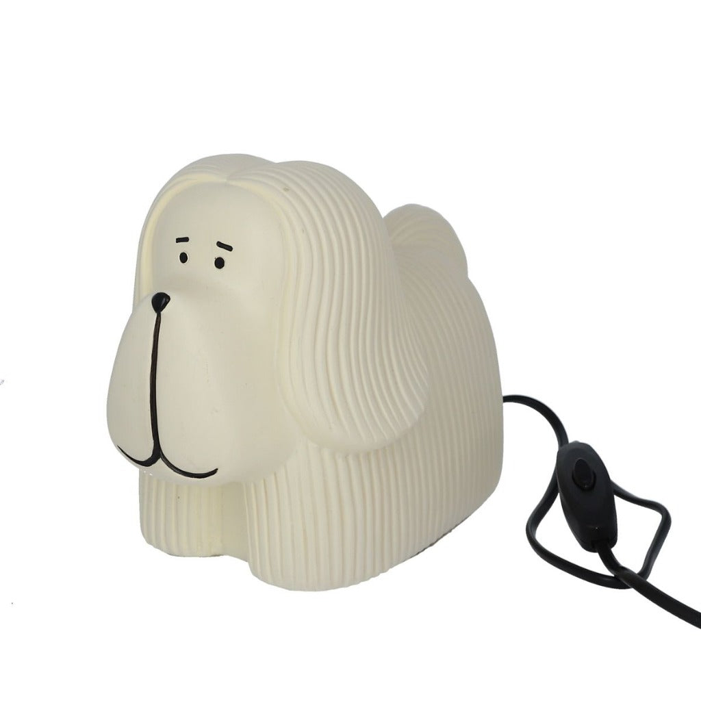 Les Petit Souk Lamp Skye White Terrier