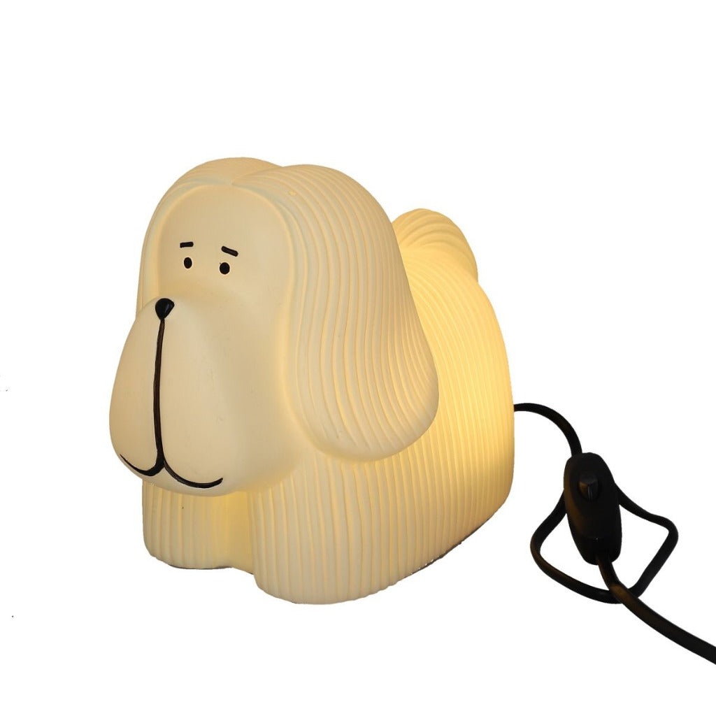 Les Petit Souk Lamp Skye White Terrier