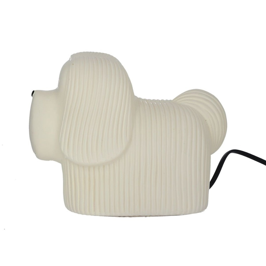 Les Petit Souk Lamp Skye White Terrier
