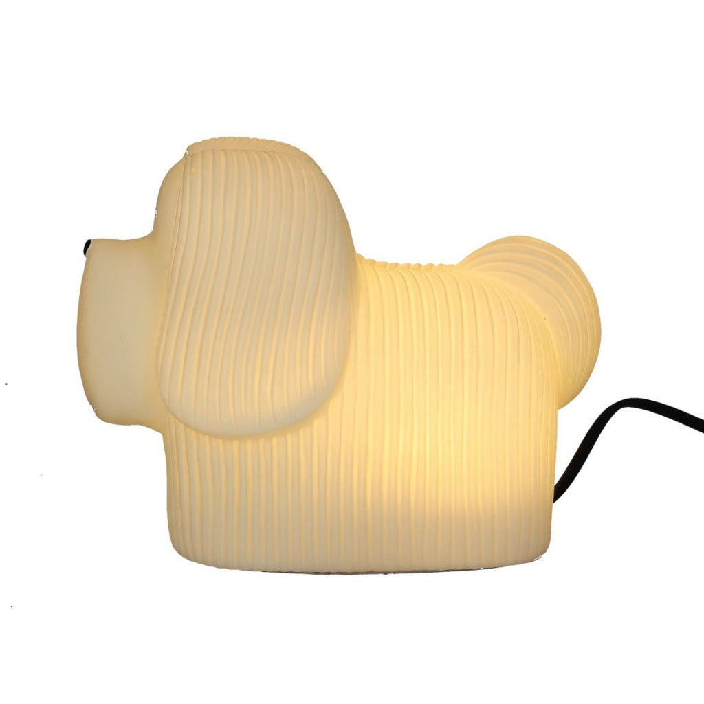 Les Petit Souk Lamp Skye White Terrier