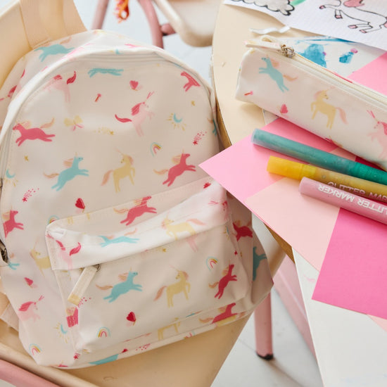 Les Petit Souk Multi-colored Unicorn Backpack