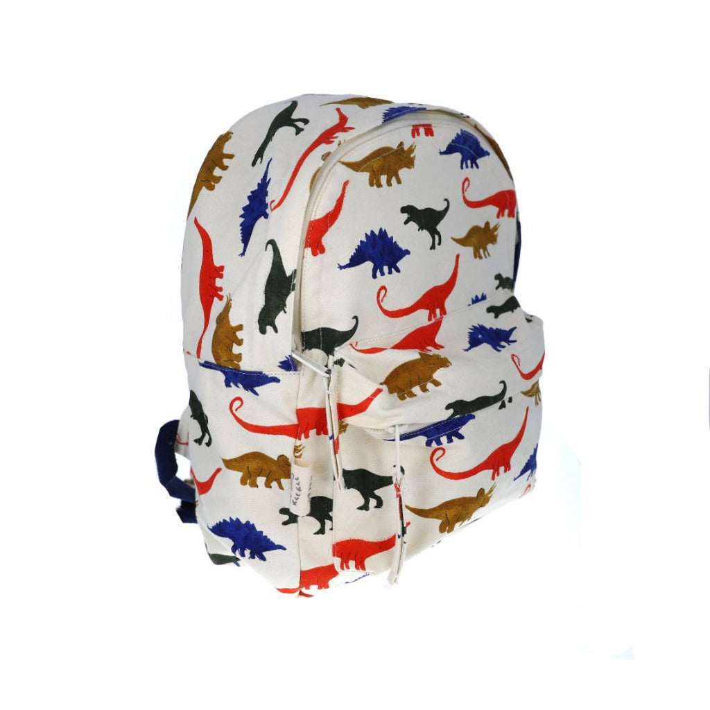 Les Petit Souk Dino Navy Backpack