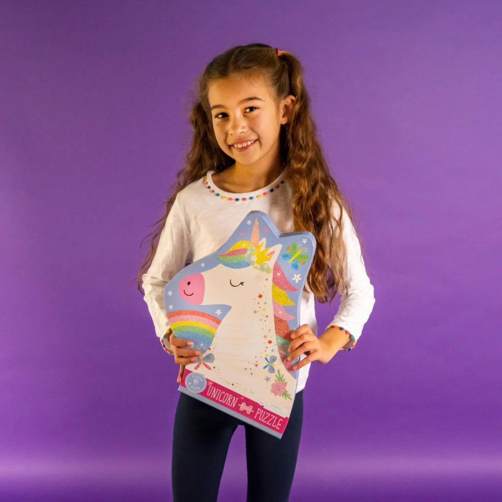 Floss & Rock Jigsaw 40PC Shaped Rainbow Unicorn