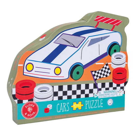 Floss & Rock Jigsaw 40PC Shaped Cars
