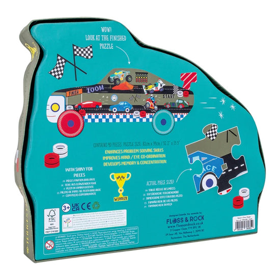 Floss & Rock Jigsaw 40PC Shaped Cars