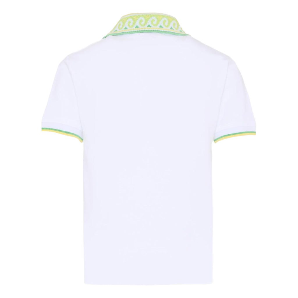Casablanca Kids Laurel Collar Polo Shirt