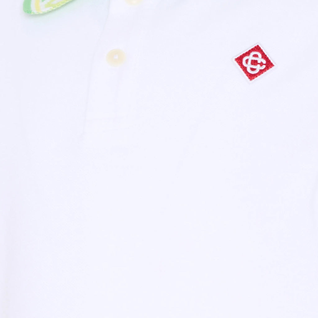 Casablanca Kids Laurel Collar Polo Shirt