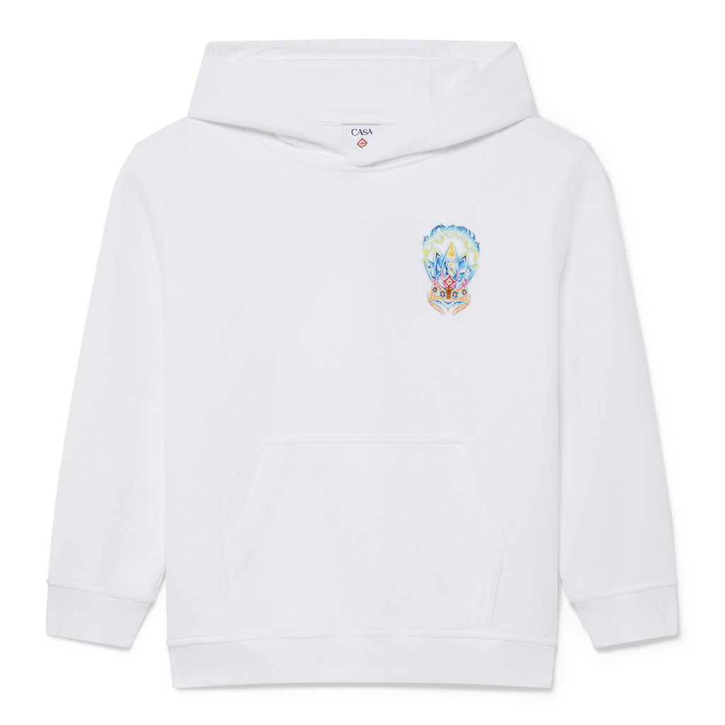 Casablanca Kids Surf Lotus Printed Hoodie