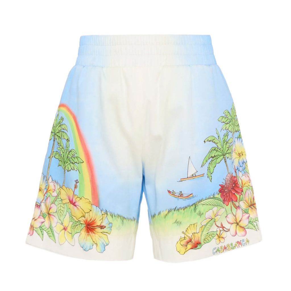 Casablanca Kids Aloha Cotton Shorts