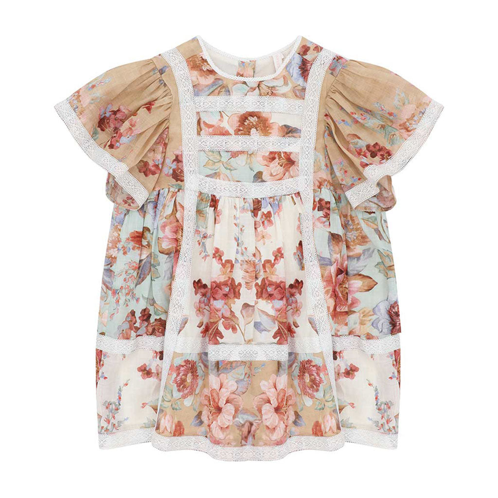 Zimmermann Kids Awaken Kids Spliced Trim Dress