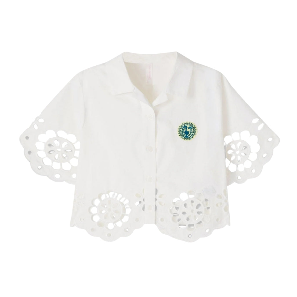 Zimmermann Kids Awaken Kids Broderie Shirt