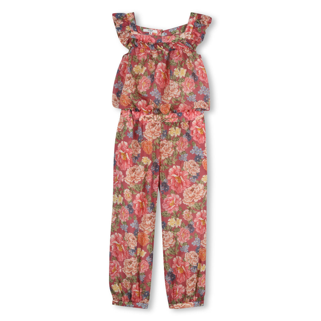 Chloé Kids Floral Jumpsuit