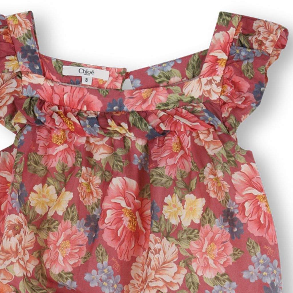 Chloé Kids Floral Jumpsuit