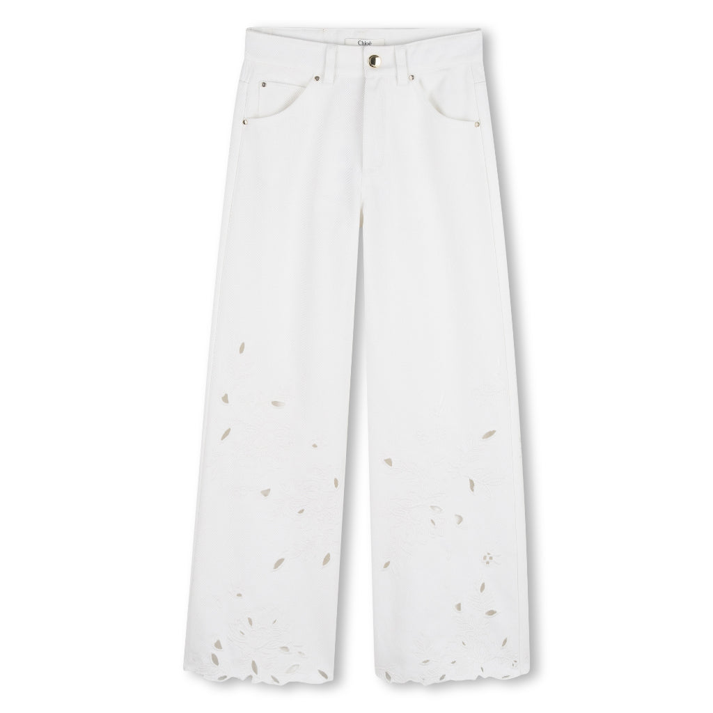 Chloé Kids Denim Trousers