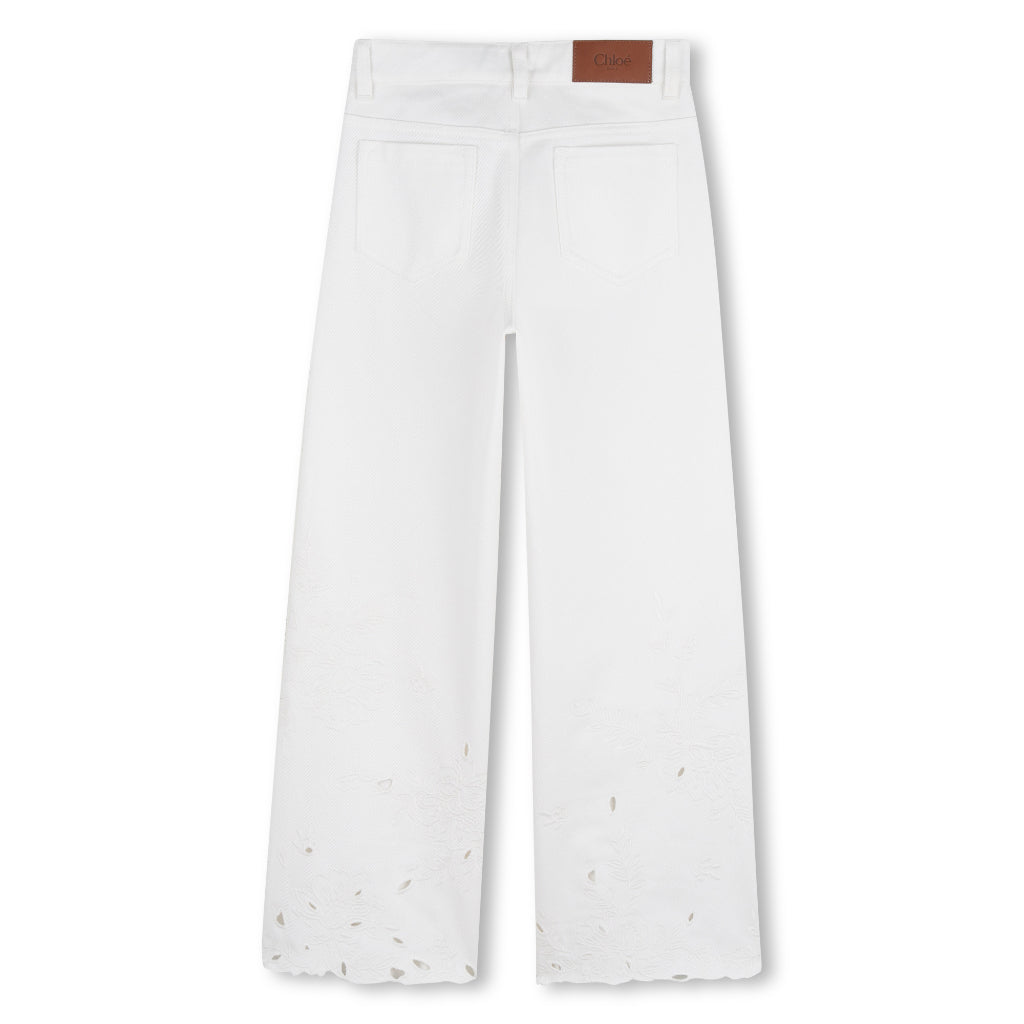 Chloé Kids Denim Trousers