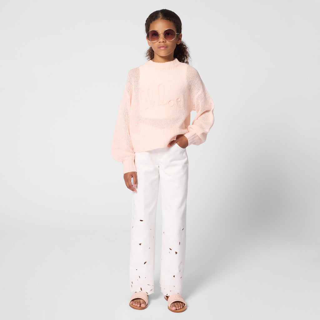 Chloé Kids Denim Trousers