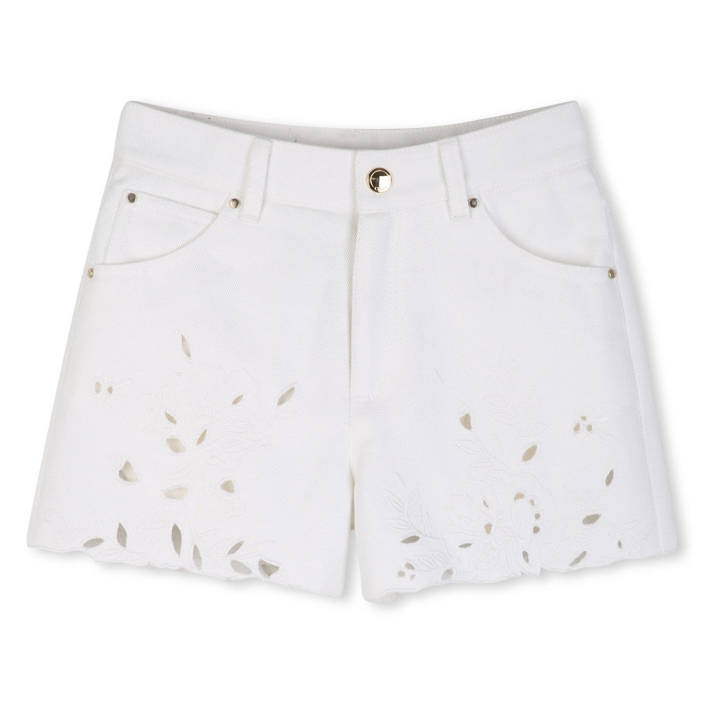 Chloé Kids Twill Shorts