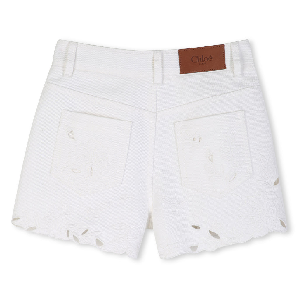 Chloé Kids Twill Shorts