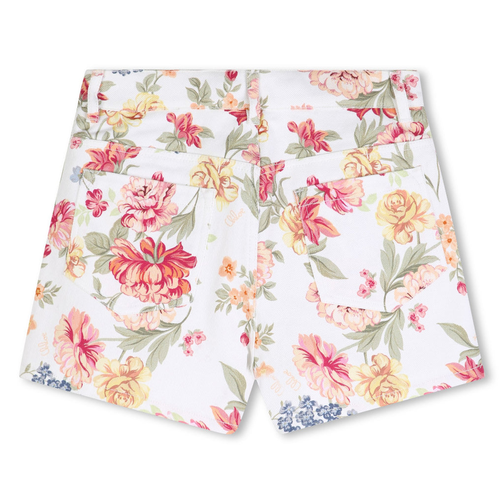 Chloé Kids Floral Shorts