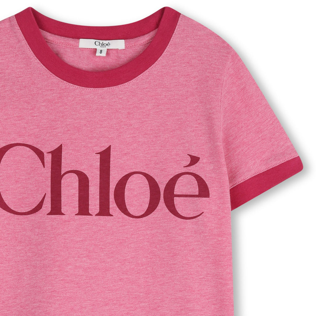 Chloé Kids Logo Print T-shirt
