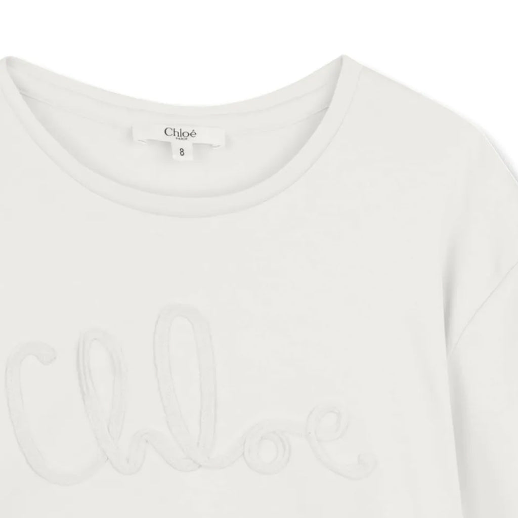 Chloé Kids Logo Print T-shirt