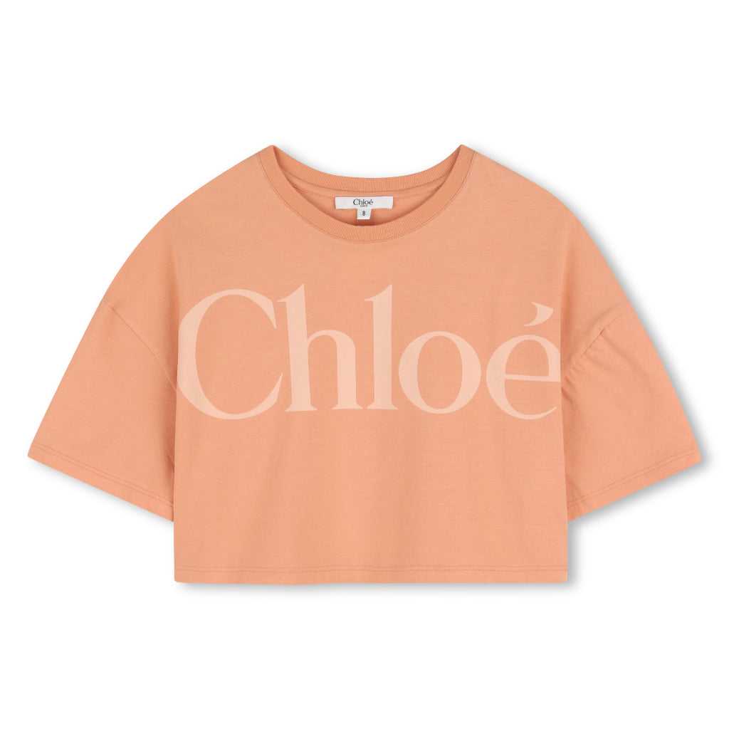 Chloé Kids Logo Print T-shirt