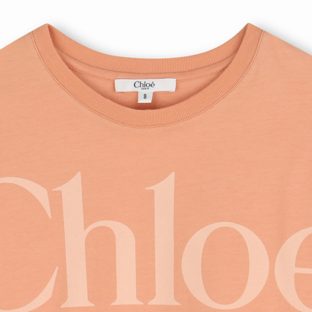 Chloé Kids Logo Print T-shirt