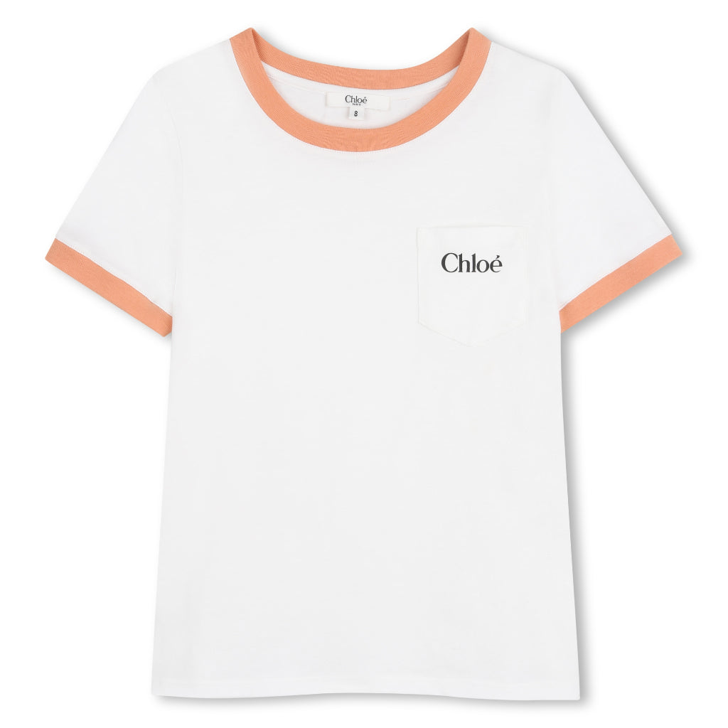 Chloé Kids Logo Print T-shirt