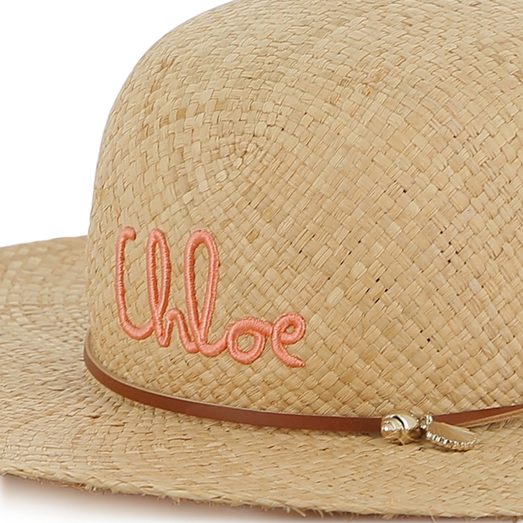 Chloé Kids Raffia Hat