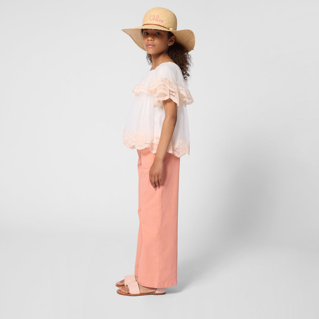 Chloé Kids Raffia Hat