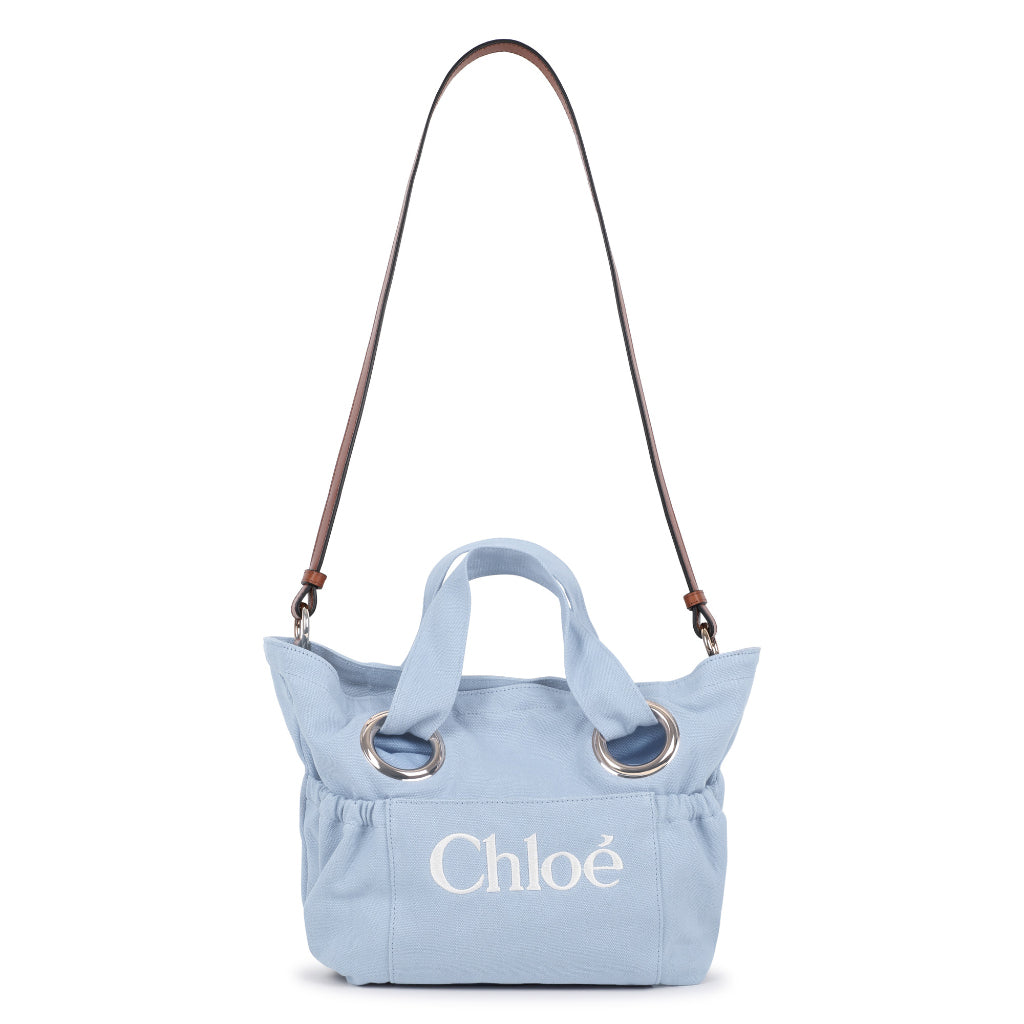 Chloé Kids Logo Canvas Tote Bag