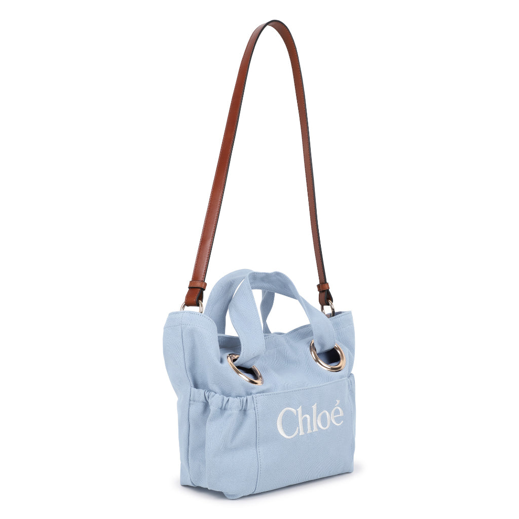 Chloé Kids Logo Canvas Tote Bag