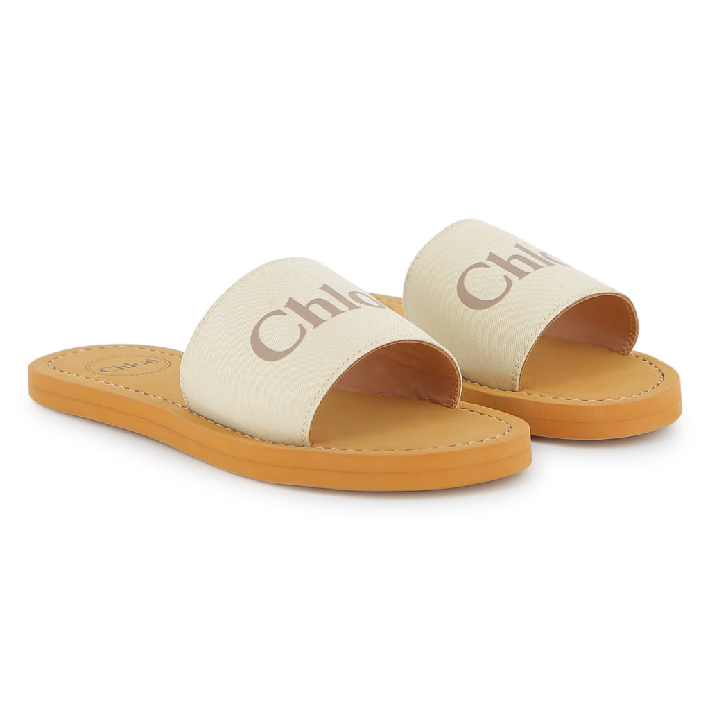 Chloé Kids Textile Sandals