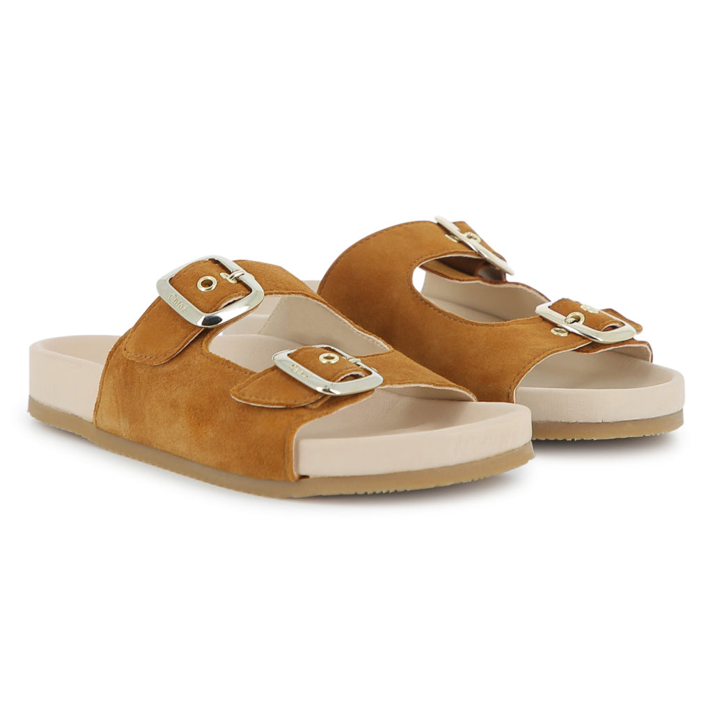 Chloé Kids Leather Sandals