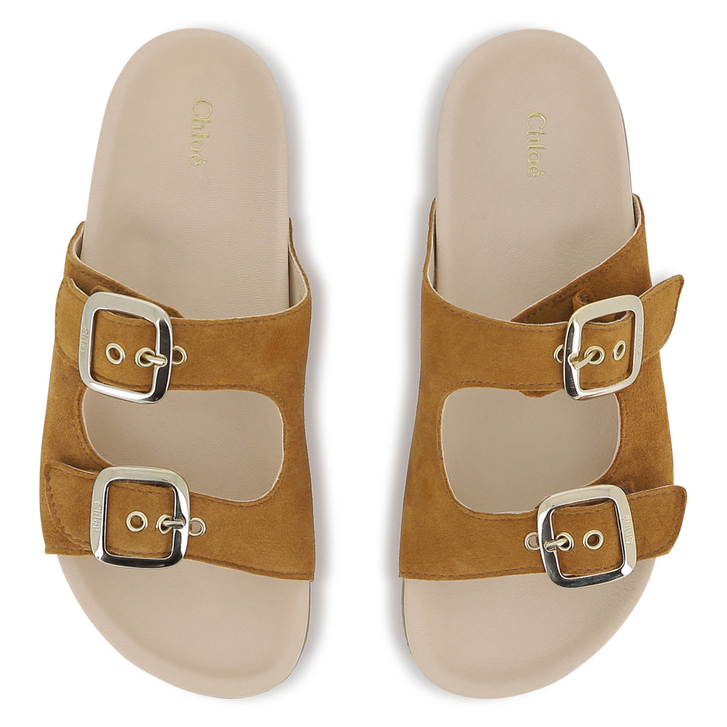 Chloé Kids Leather Sandals