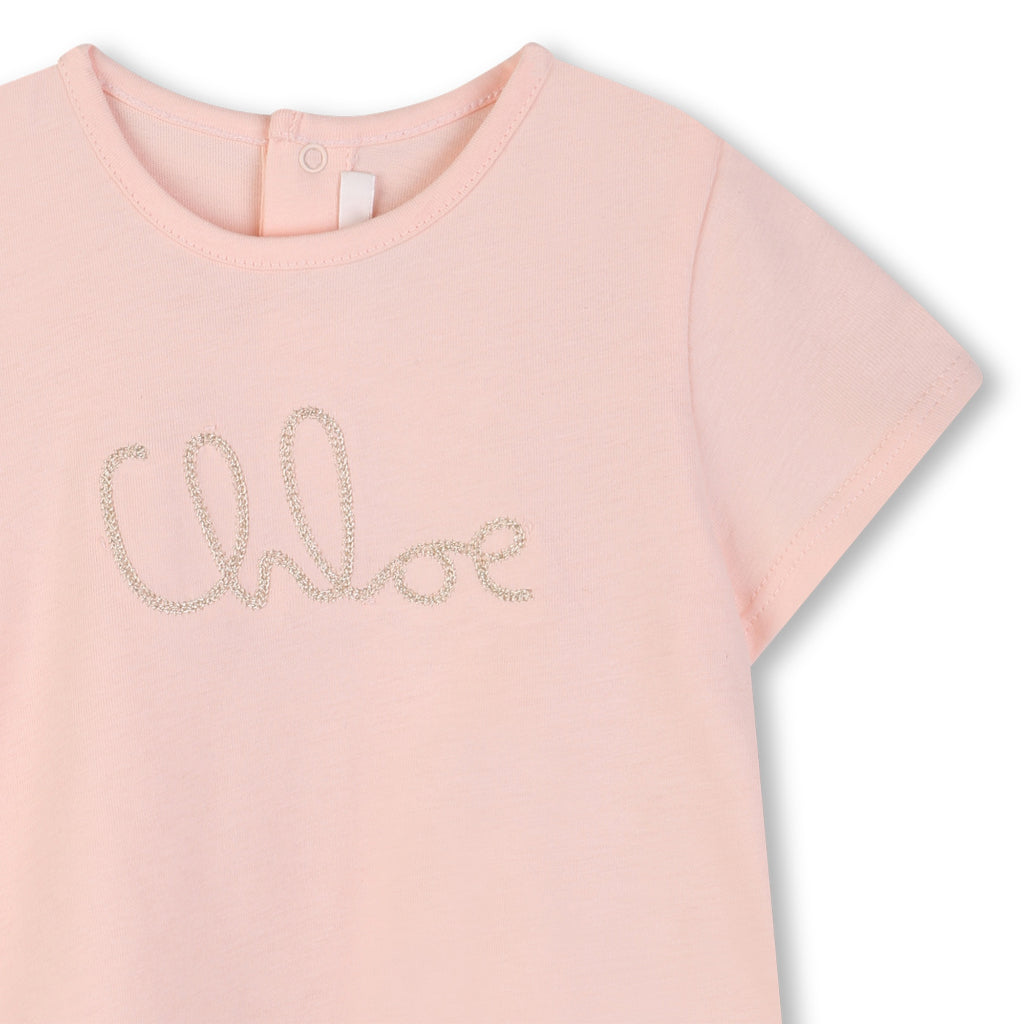 Chloé Kids Dress and T-shirt Set