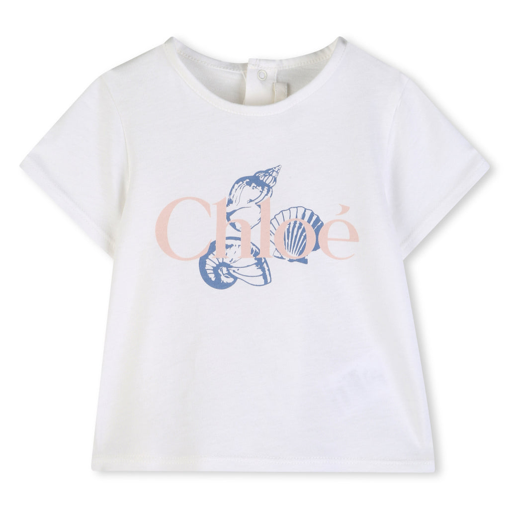 Chloé Kids Sea Shell Print T-shirt