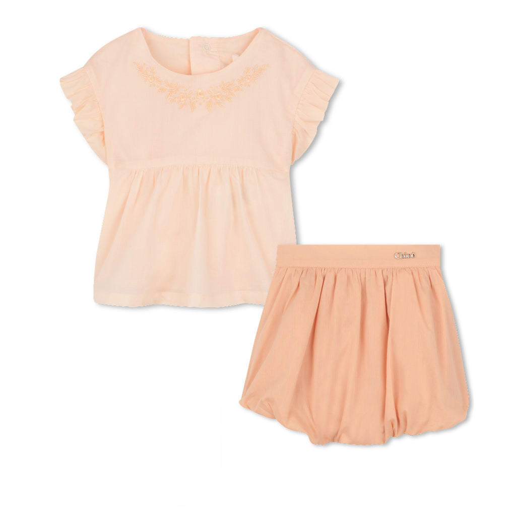 Chloé Kids Blouse and Bloomers Set